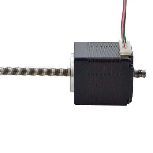 Nema 11 Non-captive 32.2mm Stack 0.42A Lead 0.635mm(0.025) Length 150mm - 11N13S0424ED5-150RS | StepperOnline CA