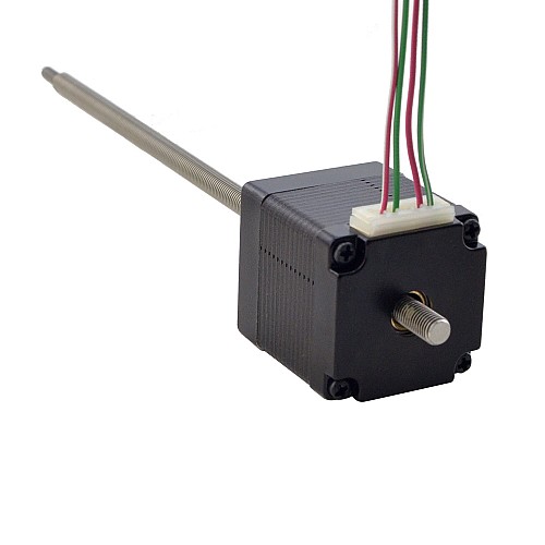 Nema 11 Non-captive 32.2mm Stack 0.42A Lead 0.635mm(0.025) Length 150mm - 11N13S0424ED5-150RS | StepperOnline CA
