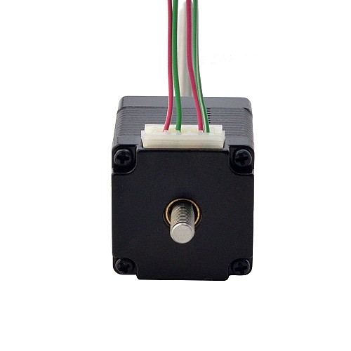 Nema 11 Non-captive 32.2mm Stack 0.42A Lead 0.635mm(0.025) Length 150mm - 11N13S0424ED5-150RS | StepperOnline CA