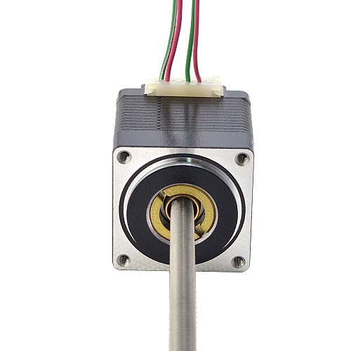 Nema 11 Non-captive 32.2mm Stack 0.42A Lead 0.635mm(0.025) Length 150mm - 11N13S0424ED5-150RS | StepperOnline CA