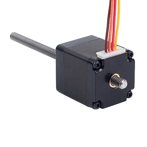 Nema 11 Non-captive 34mm Stack 0.75A Lead 2mm(0.07874) Length 100mm - 11N13S0754AA4-100RS | StepperOnline CA
