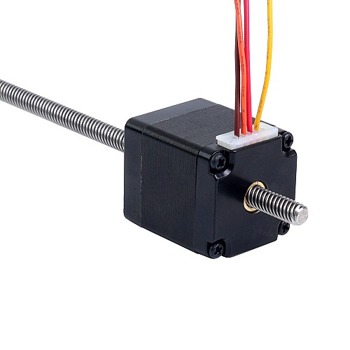 Nema 11 Non-captive 34mm Stack 0.75A Lead 4.877mm(0.192") Length 150mm - 11N13S0754QE4-150RS | StepperOnline CA