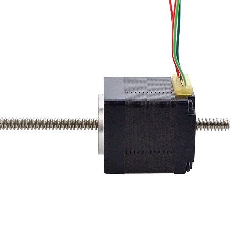 NEMA 11 Non-Captive Acme Linear Stepper Motor 1.0A 32.2mm Stack Screw Lead 1.27mm(0.05) Lead Length 200mm - 11N13S1004FD5-200RS | StepperOnline CA