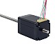 NEMA 11 Non-Captive Acme Linear Stepper Motor 1.0A 46mm Stack Screw Lead 0.635mm(0.025) Lead Length 250mm - 11N18S1004ED5-250RS | StepperOnline CA