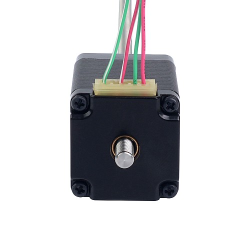 NEMA 11 Non-Captive Acme Linear Stepper Motor 1.0A 46mm Stack Screw Lead 0.635mm(0.025) Lead Length 250mm - 11N18S1004ED5-250RS | StepperOnline CA