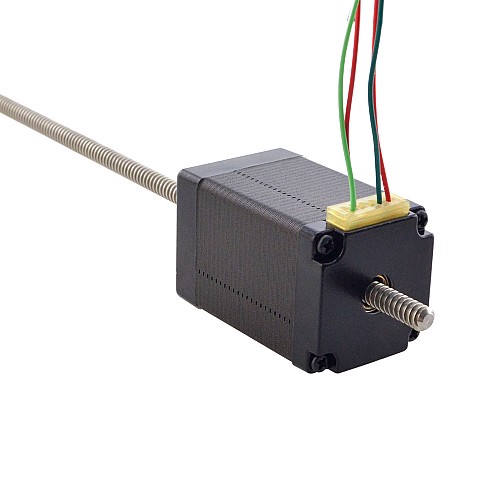 NEMA 11 Non-Captive Acme Linear Stepper Motor 1.0A 46mm Stack Screw Lead 1.27mm(0.05) Lead Length 200mm - 11N18S1004FD5-200RS | StepperOnline CA