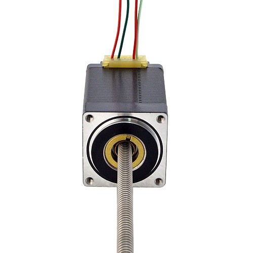 NEMA 11 Non-Captive Acme Linear Stepper Motor 1.0A 46mm Stack Screw Lead 1.27mm(0.05) Lead Length 200mm - 11N18S1004FD5-200RS | StepperOnline CA