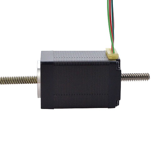 NEMA 11 Non-Captive Acme Linear Stepper Motor 1.0A 46mm Stack Screw Lead 5.08mm(0.2) Lead Length 200mm - 11N18S1004HD5-200RS | StepperOnline CA