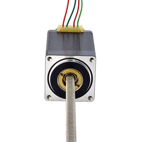 NEMA 11 Non-Captive Acme Linear Stepper Motor 1.0A 46mm Stack Screw Lead 5.08mm(0.2) Lead Length 200mm - 11N18S1004HD5-200RS | StepperOnline CA
