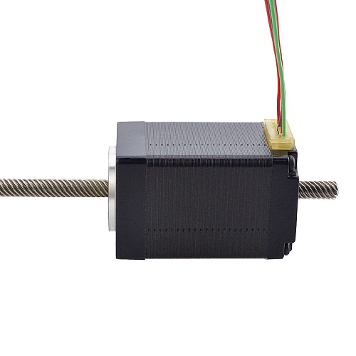 NEMA 11 Non-Captive Acme Linear Stepper Motor 1.0A 46mm Stack Screw Lead 10.16mm(0.4) Lead Length 200mm - 11N18S1004ND5-200RS | StepperOnline CA