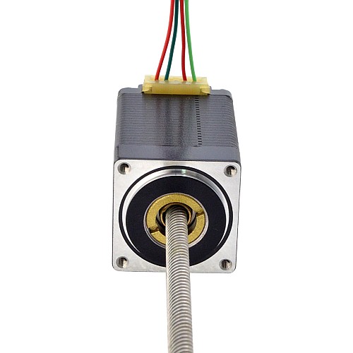 NEMA 11 Non-Captive Acme Linear Stepper Motor 1.0A 46mm Stack Screw Lead 10.16mm(0.4) Lead Length 200mm - 11N18S1004ND5-200RS | StepperOnline CA