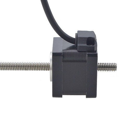 NEMA 14 Non-Captive Acme Linear Stepper Motor 1.5A 34mm Stack Screw Lead 2.54mm(0.1) Lead Length 200mm - 14N13S1504GF5-200RS | StepperOnline CA NEMA 14 Non-Captive Acme Linear Stepper Motor 1.5A 34mm Stack Screw Lead 2.54mm(0.1) Lead Length 200mm - 14N13S1504GF5-200RS | StepperOnline CA