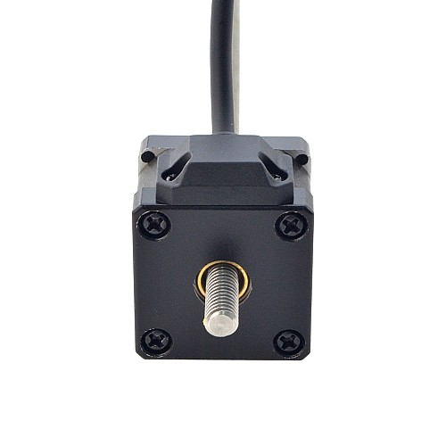 NEMA 14 Non-Captive Acme Linear Stepper Motor 1.5A 34mm Stack Screw Lead 2.54mm(0.1) Lead Length 200mm - 14N13S1504GF5-200RS | StepperOnline CA NEMA 14 Non-Captive Acme Linear Stepper Motor 1.5A 34mm Stack Screw Lead 2.54mm(0.1) Lead Length 200mm - 14N13S1504GF5-200RS | StepperOnline CA