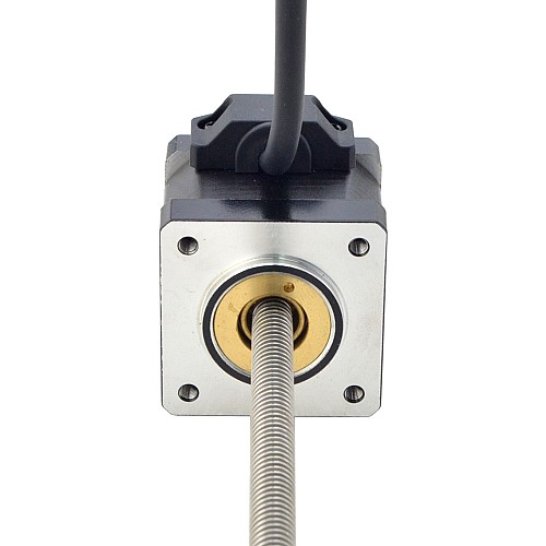 NEMA 14 Non-Captive Acme Linear Stepper Motor 1.5A 34mm Stack Screw Lead 2.54mm(0.1) Lead Length 200mm - 14N13S1504GF5-200RS | StepperOnline CA NEMA 14 Non-Captive Acme Linear Stepper Motor 1.5A 34mm Stack Screw Lead 2.54mm(0.1) Lead Length 200mm - 14N13S1504GF5-200RS | StepperOnline CA