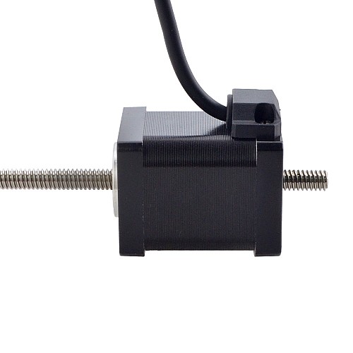 NEMA 14 Non-Captive Acme Linear Stepper Motor 1.5A 47mm Stack Screw Lead 2.54mm(0.1) Lead Length 200mm - 14N19S1504GF5-200RS | StepperOnline CA