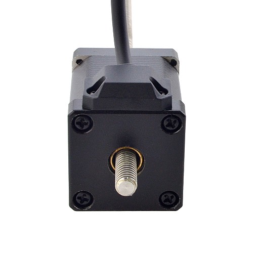 NEMA 14 Non-Captive Acme Linear Stepper Motor 1.5A 47mm Stack Screw Lead 2.54mm(0.1) Lead Length 200mm - 14N19S1504GF5-200RS | StepperOnline CA