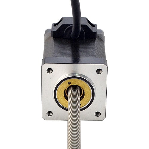 NEMA 14 Non-Captive Acme Linear Stepper Motor 1.5A 47mm Stack Screw Lead 2.54mm(0.1) Lead Length 200mm - 14N19S1504GF5-200RS | StepperOnline CA