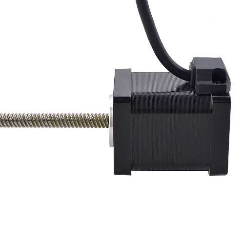 NEMA 14 Non-Captive Acme Linear Stepper Motor 1.5A 47mm Stack Screw Lead 6.35mm(0.25) Lead Length 200mm - 14N19S1504RF5-200RS | StepperOnline CA NEMA 14 Non-Captive Acme Linear Stepper Motor 1.5A 47mm Stack Screw Lead 6.35mm(0.25) Lead Length 200mm - 14N19S1504RF5-200RS | StepperOnline CA