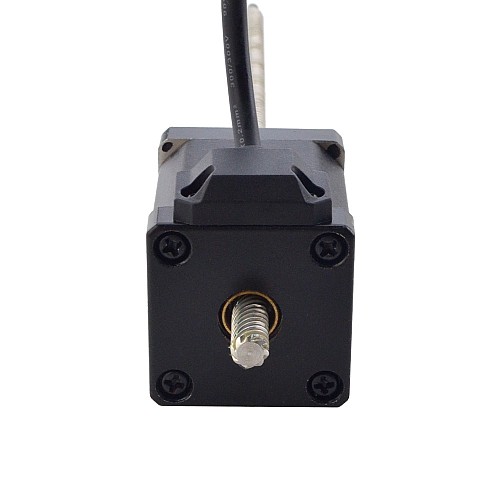 NEMA 14 Non-Captive Linear Stepper Motor 1.5A 47mm Stack Screw Lead 12.7mm(0.5) Lead Length 200mm - 14N19S1504WF5-200RS | StepperOnline CA NEMA 14 Non-Captive Linear Stepper Motor 1.5A 47mm Stack Screw Lead 12.7mm(0.5) Lead Length 200mm - 14N19S1504WF5-200RS | StepperOnline CA