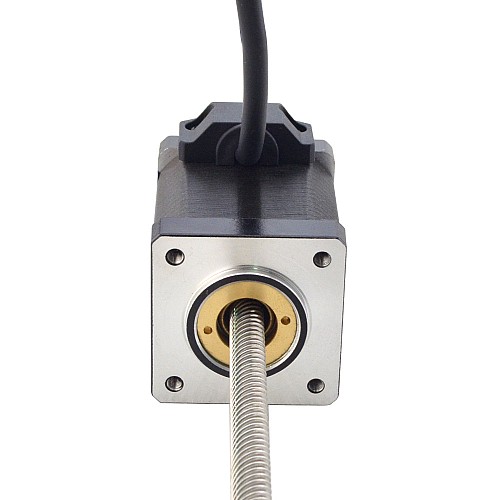 NEMA 14 Non-Captive Linear Stepper Motor 1.5A 47mm Stack Screw Lead 12.7mm(0.5) Lead Length 200mm - 14N19S1504WF5-200RS | StepperOnline CA NEMA 14 Non-Captive Linear Stepper Motor 1.5A 47mm Stack Screw Lead 12.7mm(0.5) Lead Length 200mm - 14N19S1504WF5-200RS | StepperOnline CA