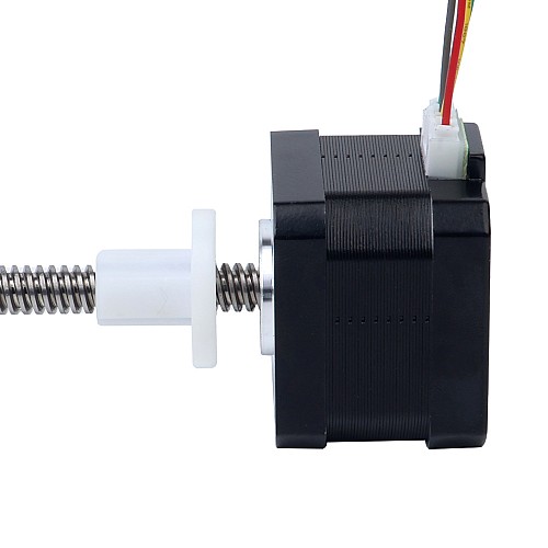 Nema 17 External 34mm Stack 0.4A Lead 4mm(0.15748) Length 100mm - 17E13S0404DB4-100RS | StepperOnline CA Nema 17 External 34mm Stack 0.4A Lead 4mm(0.15748) Length 100mm - 17E13S0404DB4-100RS | StepperOnline CA