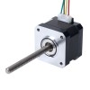 Nema 17 Non-captive 34mm Stack 0.4A Lead 2mm(0.07874) Length 100mm - 17N13S0404AF4-100RS | StepperOnline CA