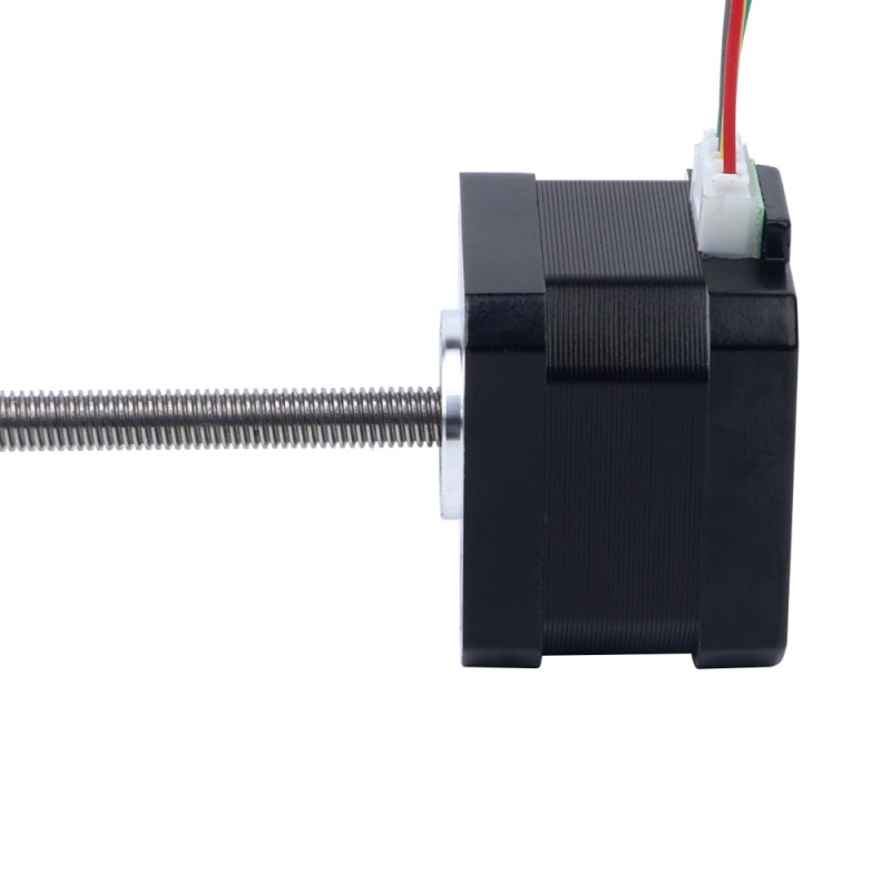 Nema 17 Non-captive 34mm Stack 0.4A Lead 2mm(0.07874) Length 100mm - 17N13S0404AF4-100RS | StepperOnline CA
