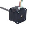 Nema 17 Non-captive 34mm Stack 0.4A Lead 2mm(0.07874) Length 100mm - 17N13S0404AF4-100RS | StepperOnline CA