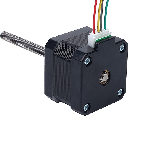 Nema 17 Non-captive 34mm Stack 0.4A Lead 2mm(0.07874) Length 100mm - 17N13S0404AF4-100RS | StepperOnline CA