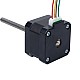Nema 17 Non-captive 34mm Stack 0.4A Lead 2mm(0.07874) Length 100mm - 17N13S0404AF4-100RS | StepperOnline CA