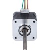 Nema 17 Non-captive 34mm Stack 0.4A Lead 2mm(0.07874) Length 100mm - 17N13S0404AF4-100RS | StepperOnline CA