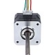 Nema 17 Non-captive 34mm Stack 0.4A Lead 2mm(0.07874) Length 100mm - 17N13S0404AF4-100RS | StepperOnline CA