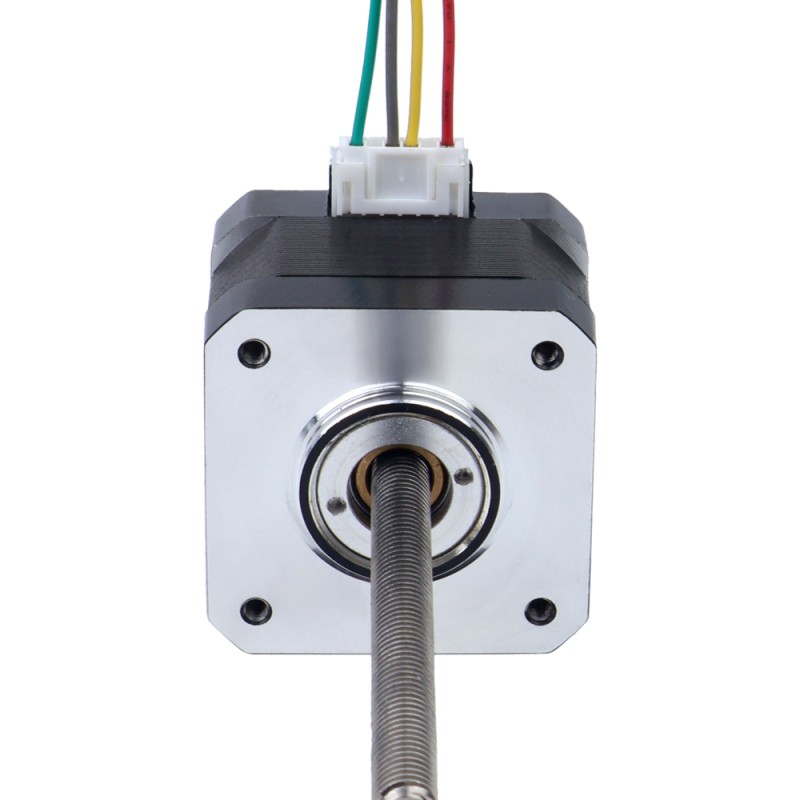 Nema 17 Non-captive 34mm Stack 0.4A Lead 2mm(0.07874) Length 100mm - 17N13S0404AF4-100RS | StepperOnline CA