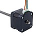 Nema 17 Non-captive 34mm Stack 0.4A Lead 2mm(0.07874) Length 150mm - 17N13S0404AF4-150RS | StepperOnline CA