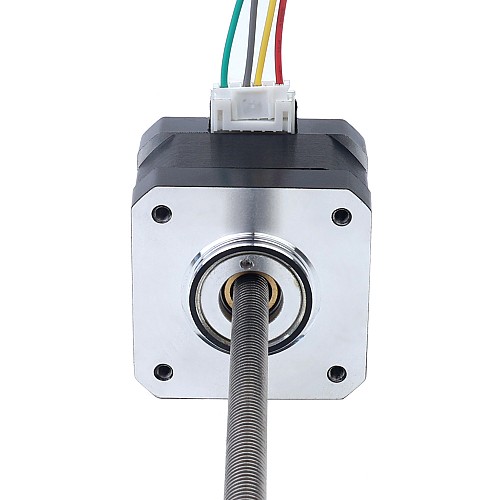Nema 17 Non-captive 34mm Stack 0.4A Lead 2mm(0.07874) Length 150mm - 17N13S0404AF4-150RS | StepperOnline CA