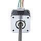 Nema 17 Non-captive 34mm Stack 0.4A Lead 2mm(0.07874) Length 150mm - 17N13S0404AF4-150RS | StepperOnline CA