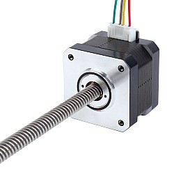 Nema 17 Non-captive 26Ncm(36.81oz.in) 34mm Stack 0.4A Lead 8mm(0.31496") Length 320mm