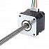 Nema 17 Non-captive 26Ncm(36.81oz.in) 34mm Stack 0.4A Lead 8mm(0.31496") Length 320mm