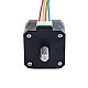 Nema 17 Non-captive 26Ncm(36.81oz.in) 34mm Stack 0.4A Lead 8mm(0.31496") Length 320mm - 17N13S0404MB4-320RS | StepperOnline CA