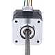 Nema 17 Non-captive 34mm Stack 0.84A Lead 2mm(0.07874) Length 200mm - 17N13S0844AF4-200RS | StepperOnline CA