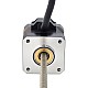 NEMA 17 Non-Captive Acme Linear Stepper Motor 1.5A 34mm Stack Screw Lead 2.54mm(0.1) Lead Length 200mm - 17N13S1504GF5-200RS | StepperOnline CA