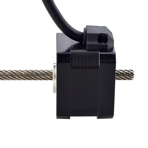 NEMA 17 Non-Captive Acme Linear Stepper Motor 1.5A 34mm Stack Screw Lead 25.4mm(1) Lead Length 200mm - 17N13S1504YF5-200RS | StepperOnline CA