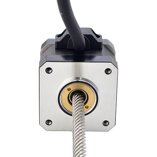 NEMA 17 Non-Captive Acme Linear Stepper Motor 1.5A 34mm Stack Screw Lead 25.4mm(1) Lead Length 200mm - 17N13S1504YF5-200RS | StepperOnline CA