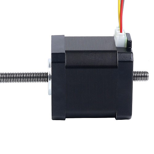Nema 17 Non-captive 48mm Stack 1.68A Lead 2mm(0.07874) Length 200mm - 17N19S1684AF4-200RS | StepperOnline CA