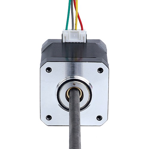 Nema 17 Non-captive 48mm Stack 1.68A Lead 2mm(0.07874) Length 200mm - 17N19S1684AF4-200RS | StepperOnline CA