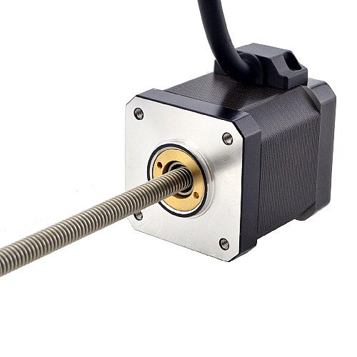 NEMA 17 Non-Captive Acme Linear Stepper Motor 2.5A 48mm Stack Screw Lead 1.27mm(0.05) Lead Length 200mm - 17N19S2504FF5-200RS | StepperOnline CA NEMA 17 Non-Captive Acme Linear Stepper Motor 2.5A 48mm Stack Screw Lead 1.27mm(0.05) Lead Length 200mm - 17N19S2504FF5-200RS | StepperOnline CA