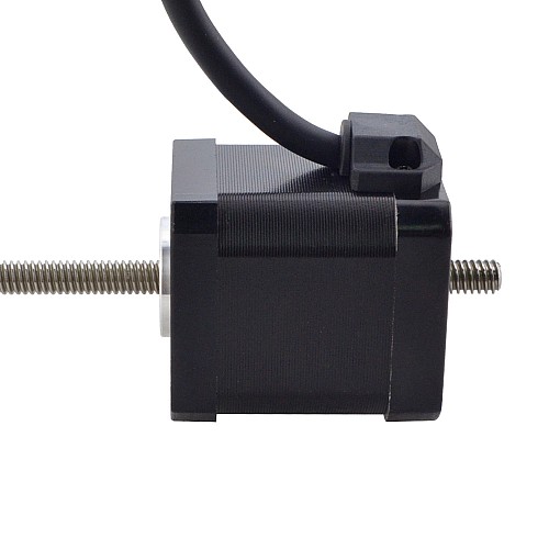 NEMA 17 Non-Captive Acme Linear Stepper Motor 2.5A 48mm Stack Screw Lead 2.54mm(0.1) Lead Length 200mm - 17N19S2504GF5-200RS | StepperOnline CA