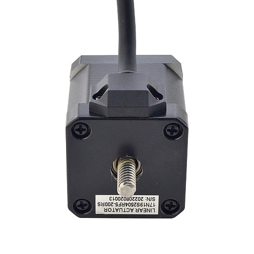 NEMA 17 Non-Captive Acme Linear Stepper Motor 2.5A 48mm Stack Screw Lead 6.35mm(0.25) Lead Length 200mm - 17N19S2504RF5-200RS | StepperOnline CA NEMA 17 Non-Captive Acme Linear Stepper Motor 2.5A 48mm Stack Screw Lead 6.35mm(0.25) Lead Length 200mm - 17N19S2504RF5-200RS | StepperOnline CA