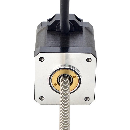 NEMA 17 Non-Captive Acme Linear Stepper Motor 2.5A 48mm Stack Screw Lead 6.35mm(0.25) Lead Length 200mm - 17N19S2504RF5-200RS | StepperOnline CA NEMA 17 Non-Captive Acme Linear Stepper Motor 2.5A 48mm Stack Screw Lead 6.35mm(0.25) Lead Length 200mm - 17N19S2504RF5-200RS | StepperOnline CA
