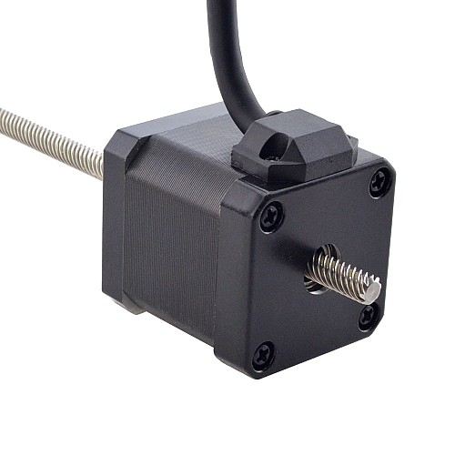 NEMA 17 Non-Captive Acme Linear Stepper Motor 2.5A 48mm Stack Screw Lead 12.7mm(0.5) Lead Length 200mm - 17N19S2504WF5-200RS | StepperOnline CA
